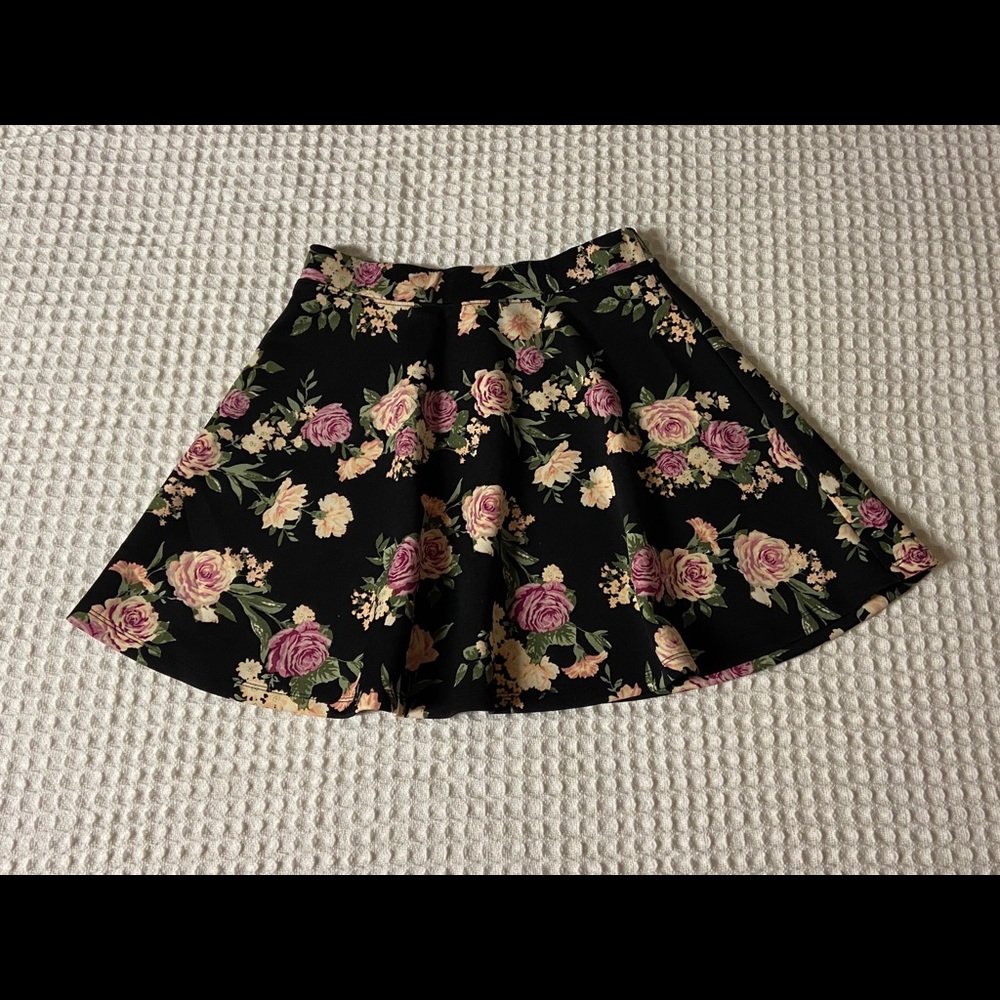Floral skater skirt